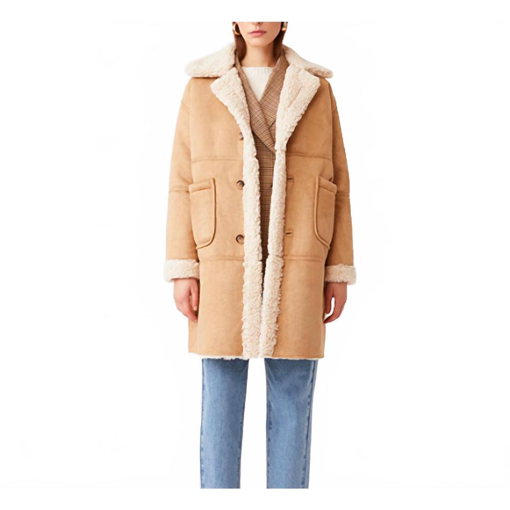 NEW SUNCOO enjoy reversible coat in beige